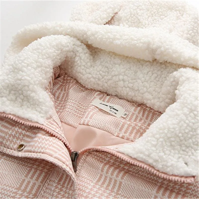 Bear Ears Pink Cute Cotton Coat MK15688