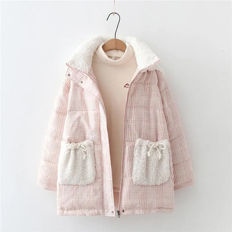 Bear Ears Pink Cute Cotton Coat MK15688