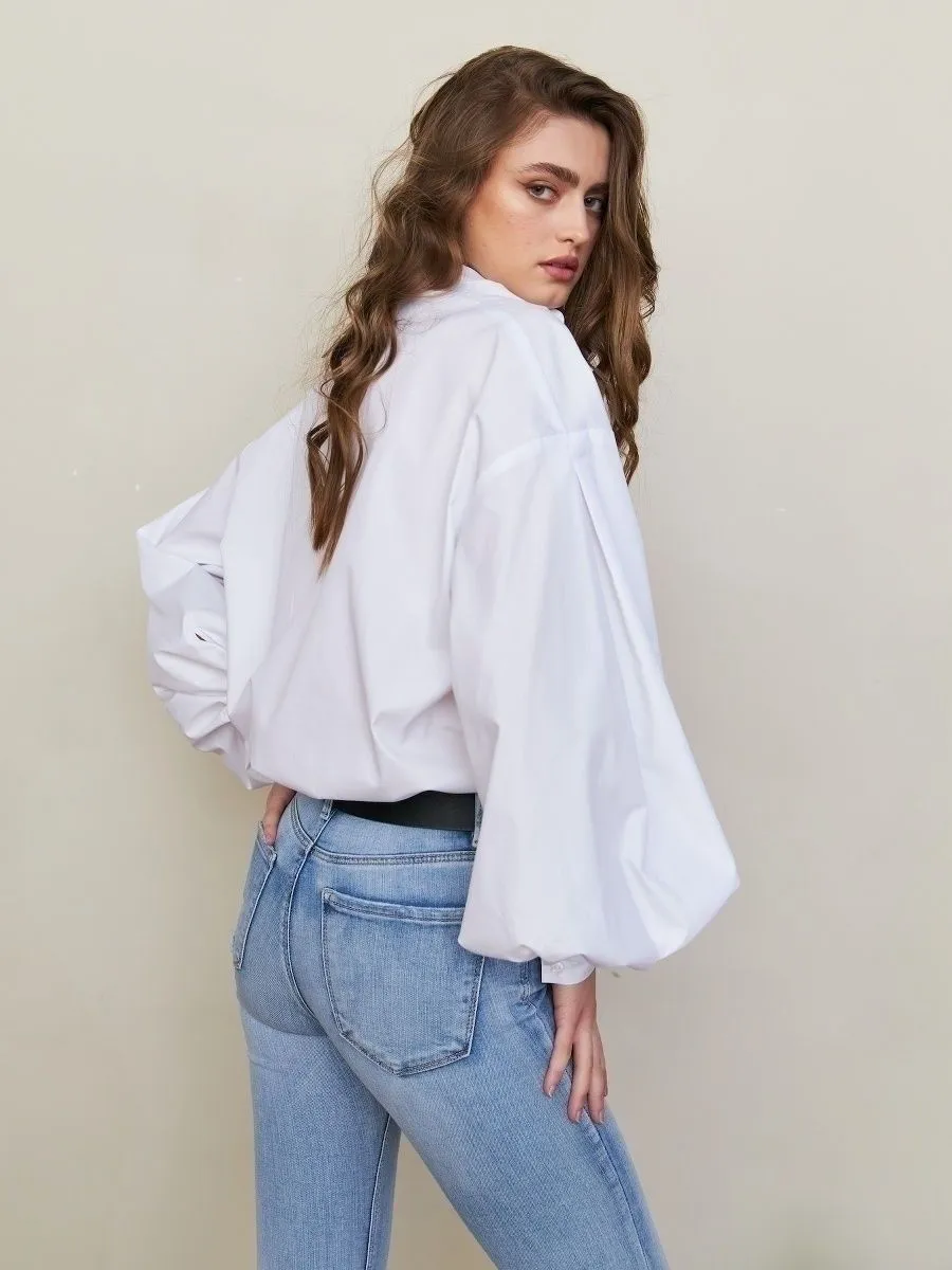 Camisa Cherry Manga Longa Bufante