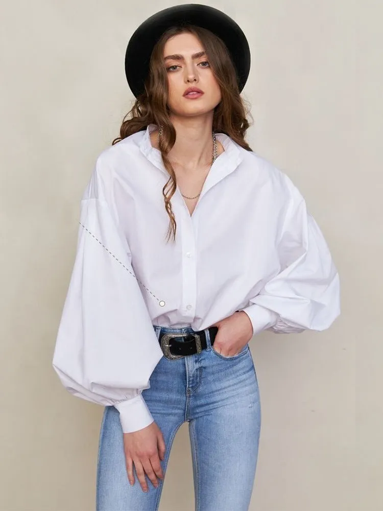 Camisa Cherry Manga Longa Bufante