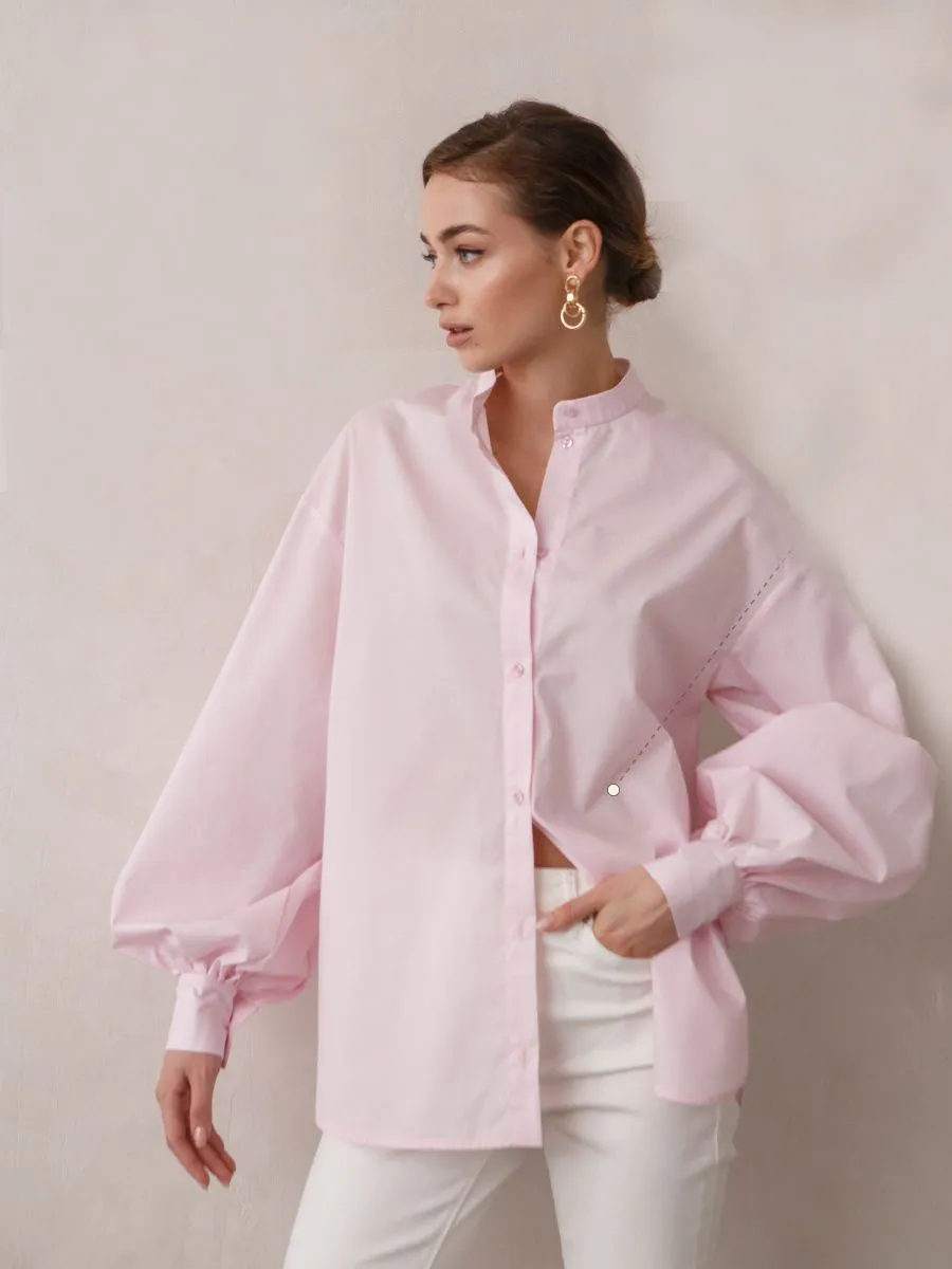 Camisa Cherry Manga Longa Bufante
