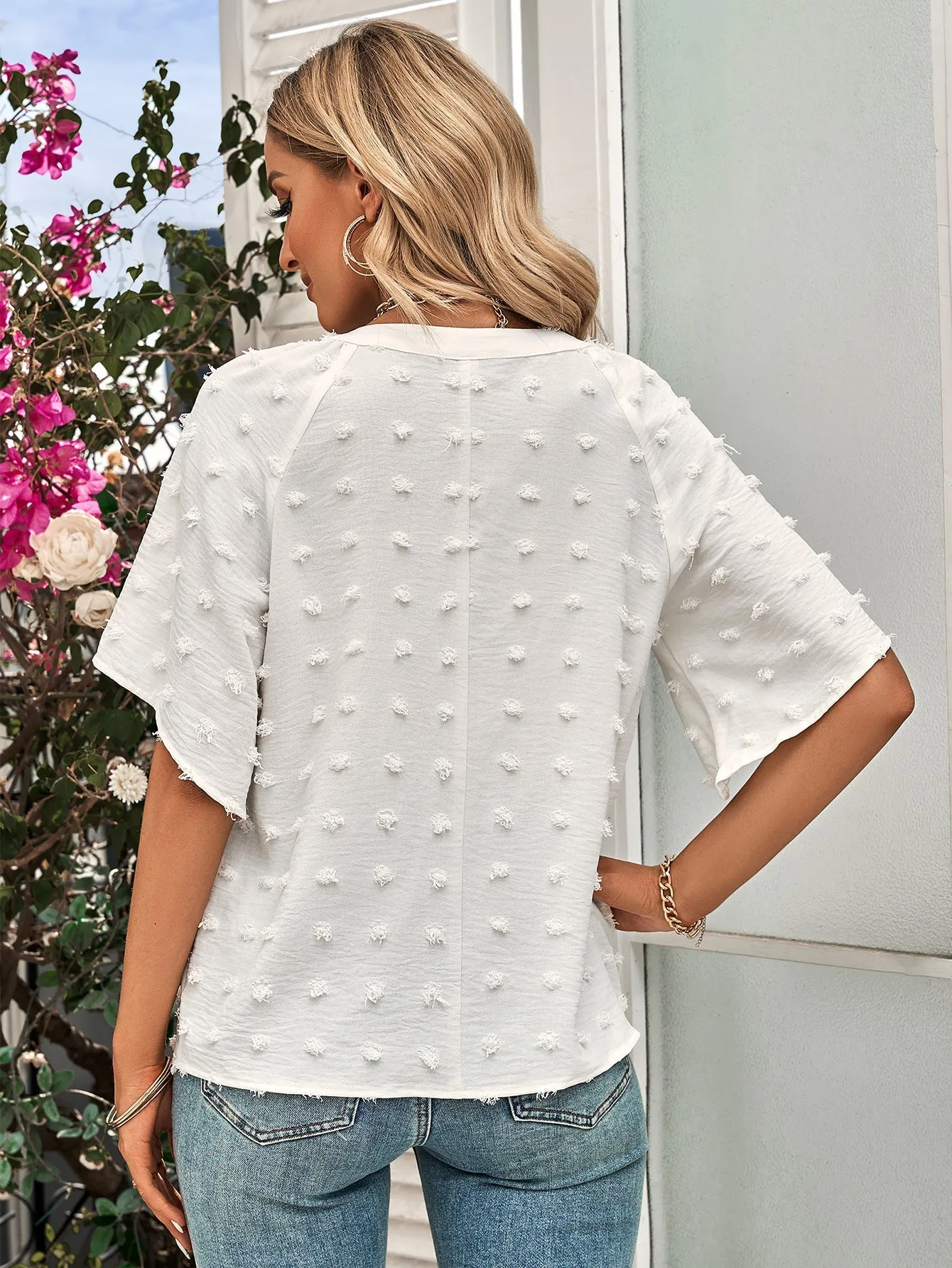 Camisola Betty Decote V Mangas Soltas