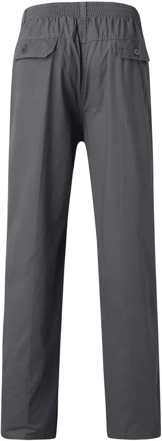Cargo Sweatpants for Men Big and Tall Cargo Track Pants Men Loose Fit Men's Lightweight Ripstop Tactical Cargo Pants