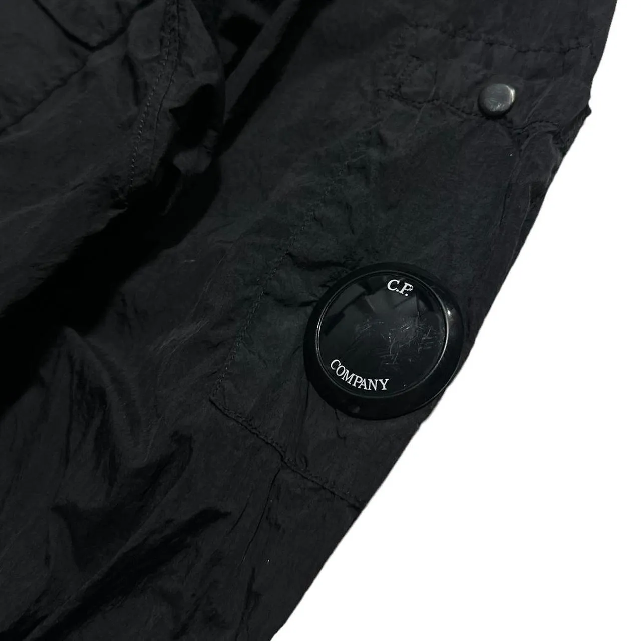 CP Company Black Nylon Double Pocket Jacket