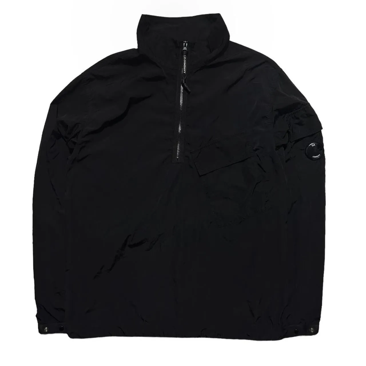 CP Company Black Nylon Pullover Jacket