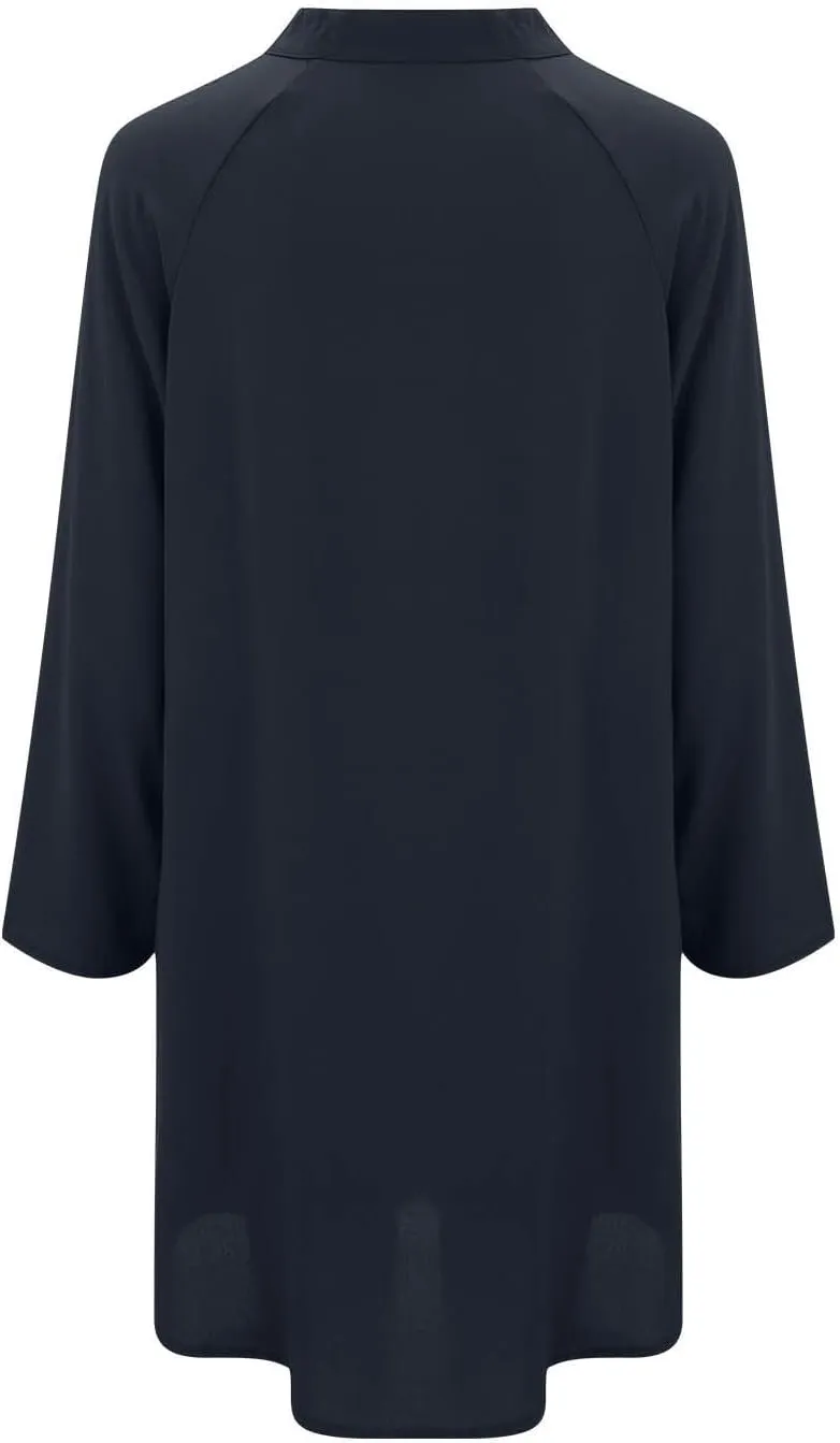 GOKKILRW Womens Cotton Linen T-Shirt Dresses Loose Button Down Long Sleeve Blouses Midi Dress Flowy Casual Summer Shirt Dress