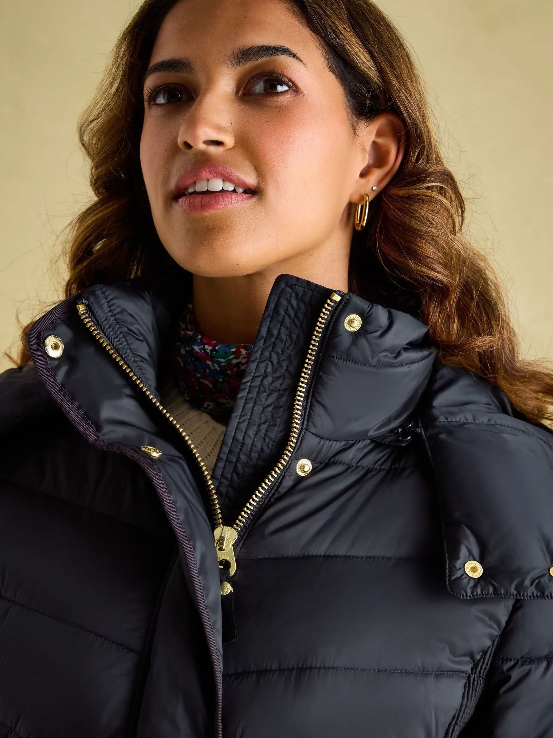 Joules Pembury Showerproof Long Padded Coat