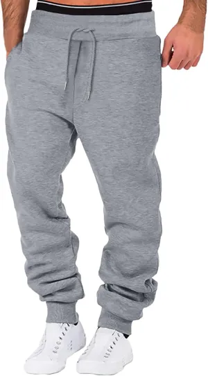 Men's Cargo Sweatpants with Pockets Men Sweatpants Men's Basic Active Fleece Jogger Pants Regular and Big & Tall Sizes