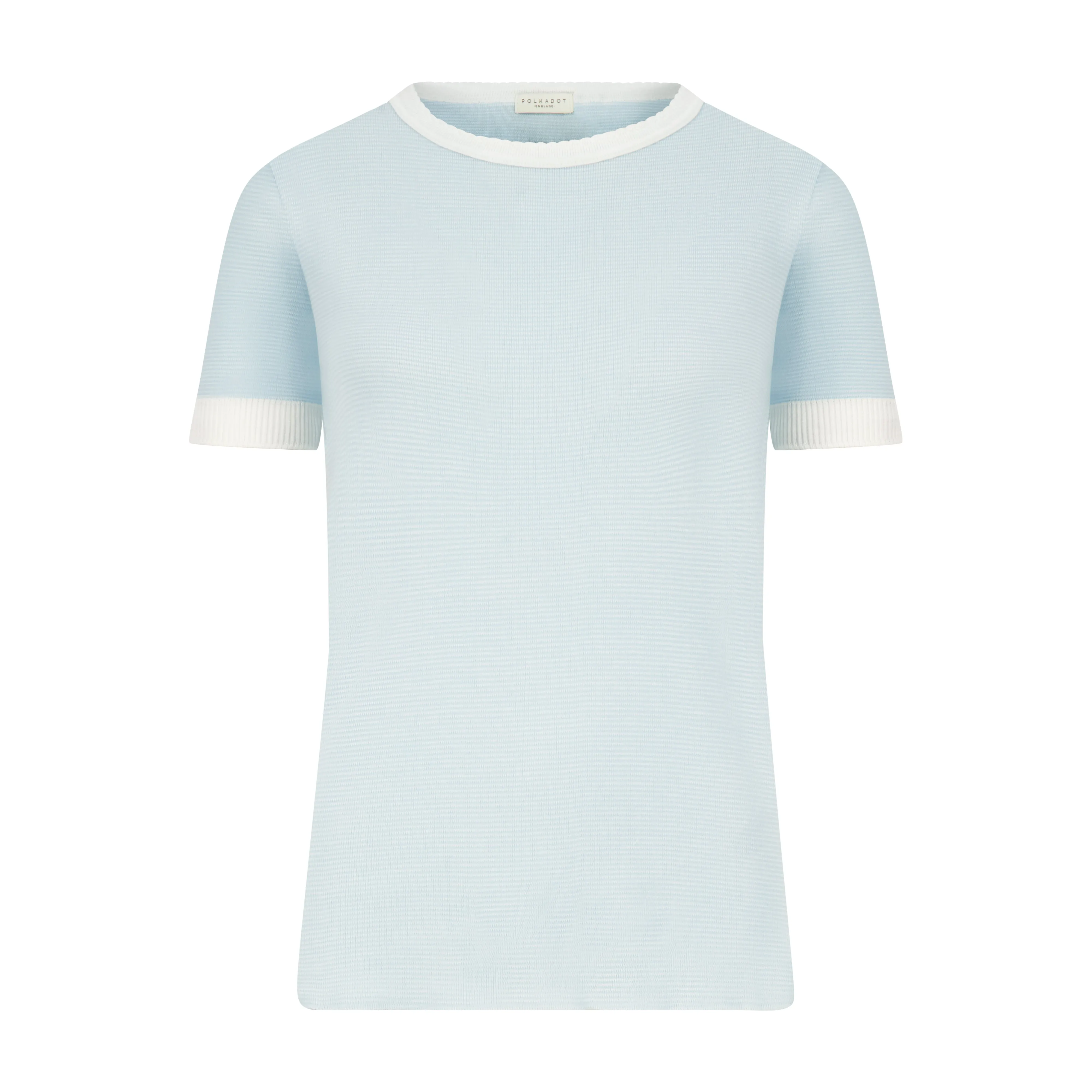 NAN SLOUCHY CREW SS Blue Narrow Hampton Stripe
