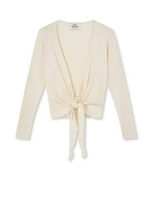 NPS Wrap Top Solid Colour, Ecru