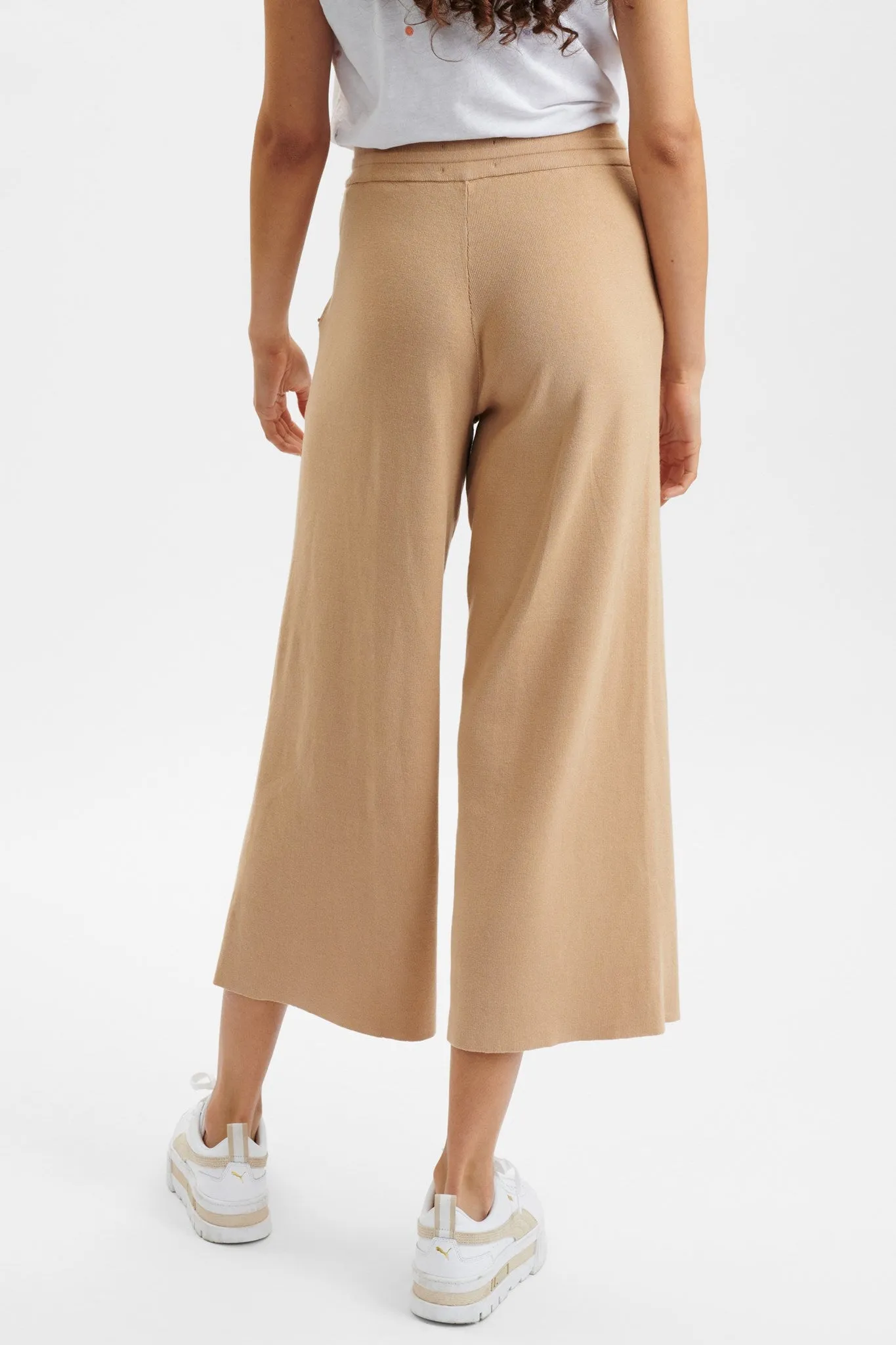 NUANKA CULOTTE PANTS - Sesame