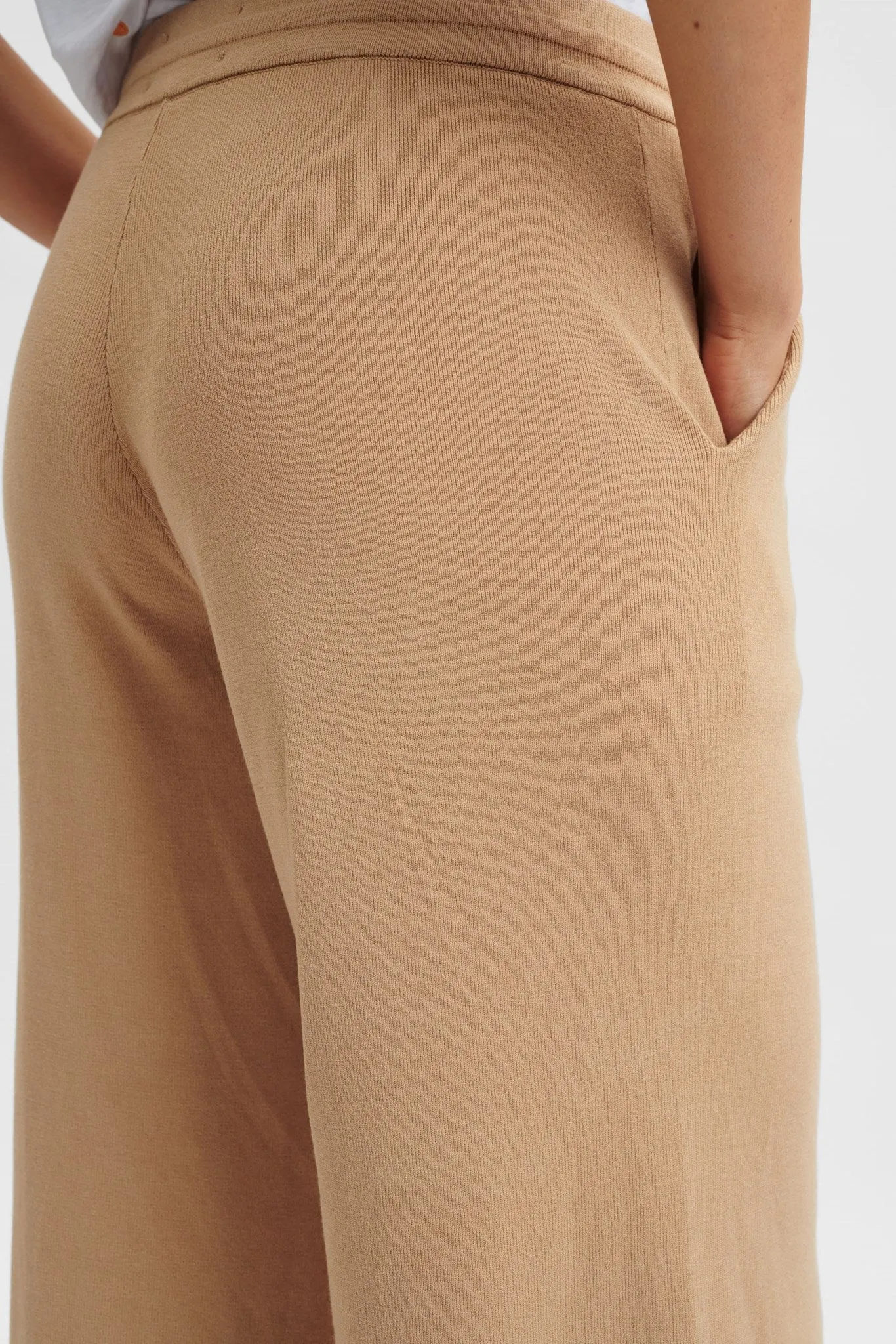 NUANKA CULOTTE PANTS - Sesame