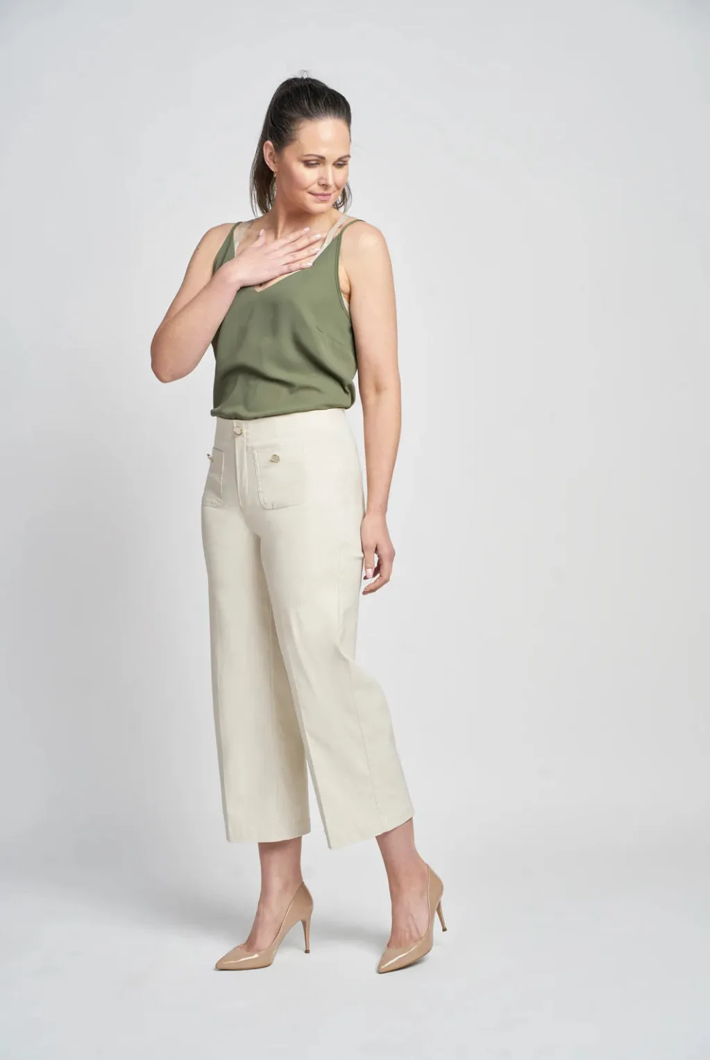 Pinns Wide Leg Culotte Trousers