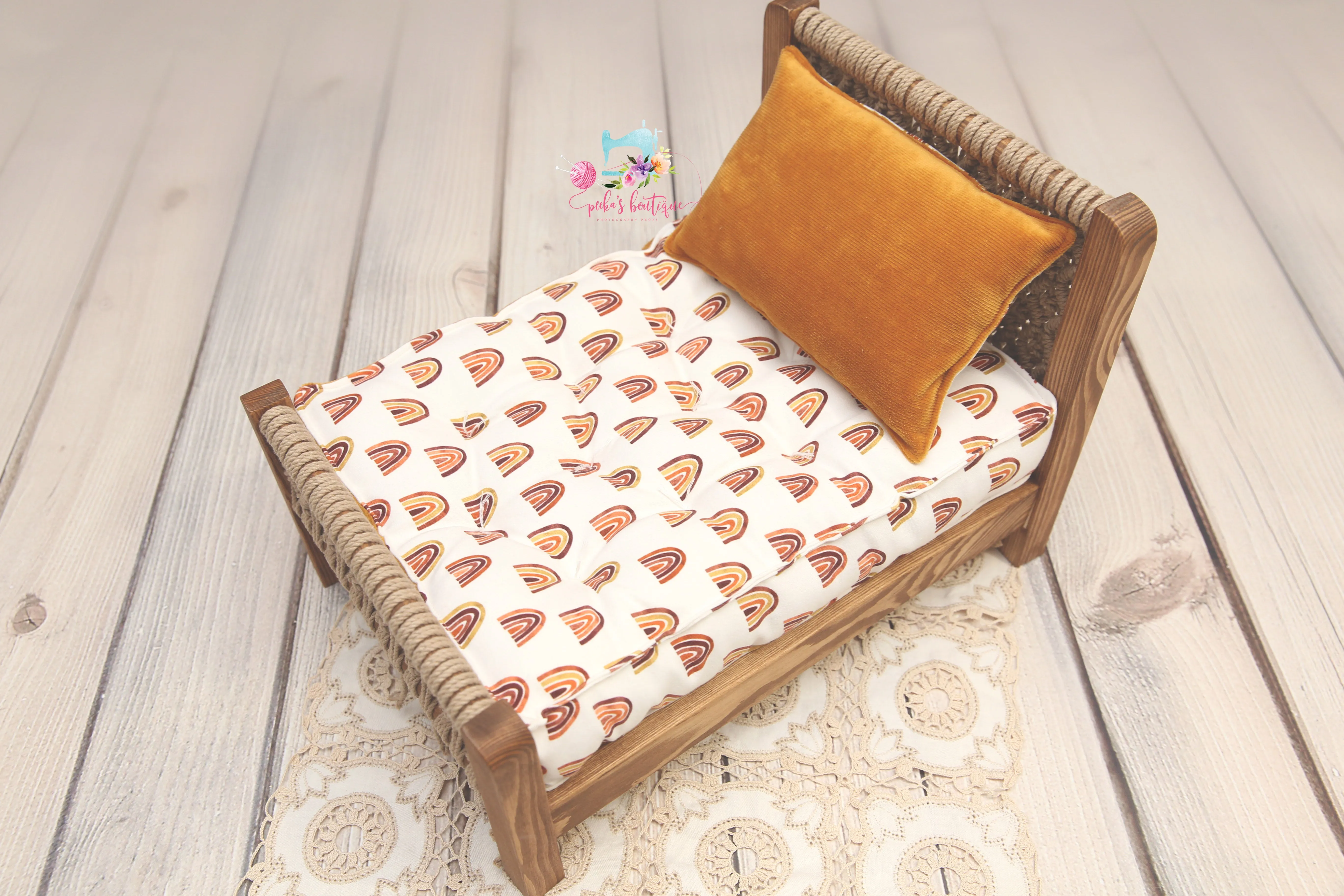PRE-ORDER- REVERSIBLE Retro Rainbows- NB Mattress