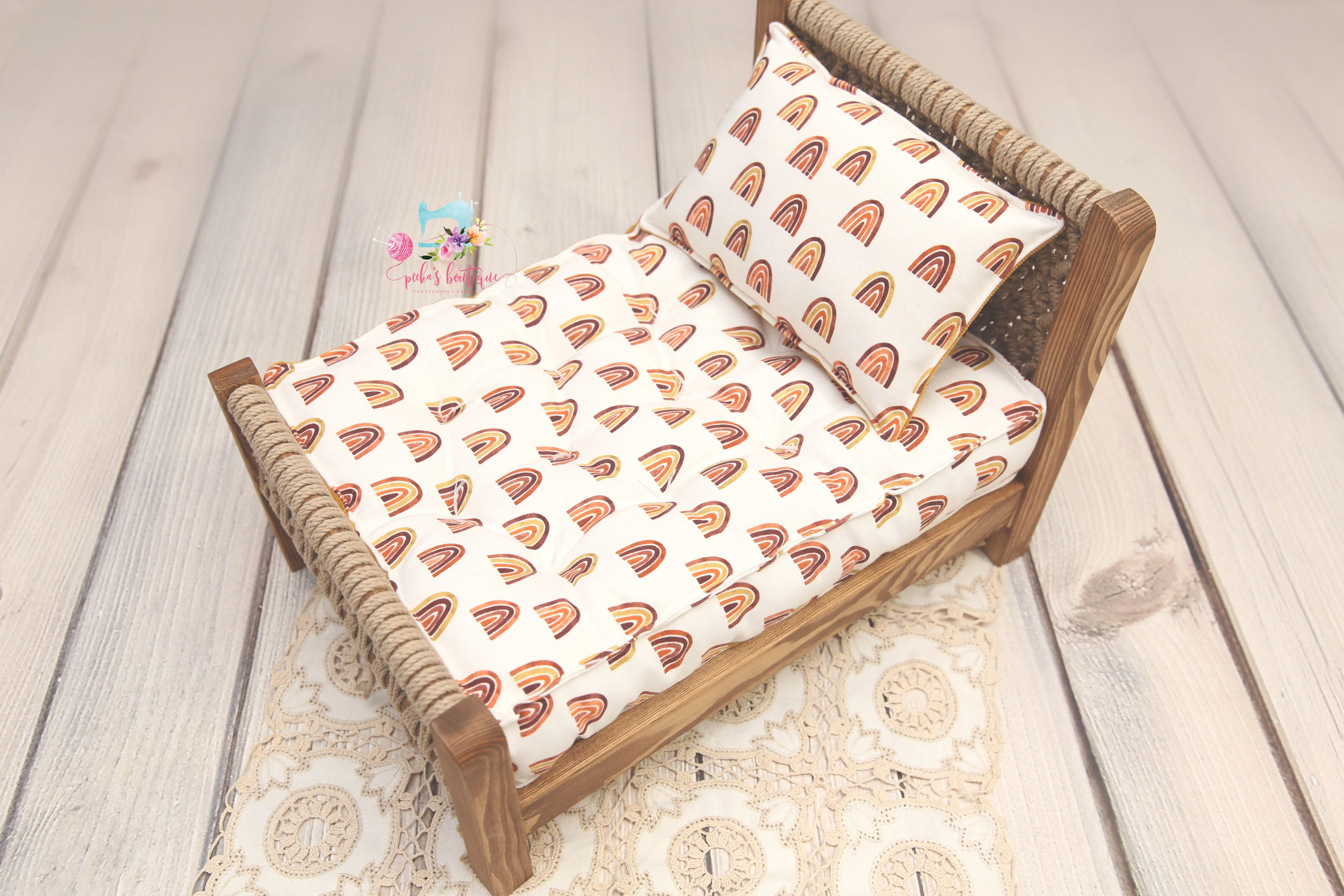 PRE-ORDER- REVERSIBLE Retro Rainbows- NB Mattress