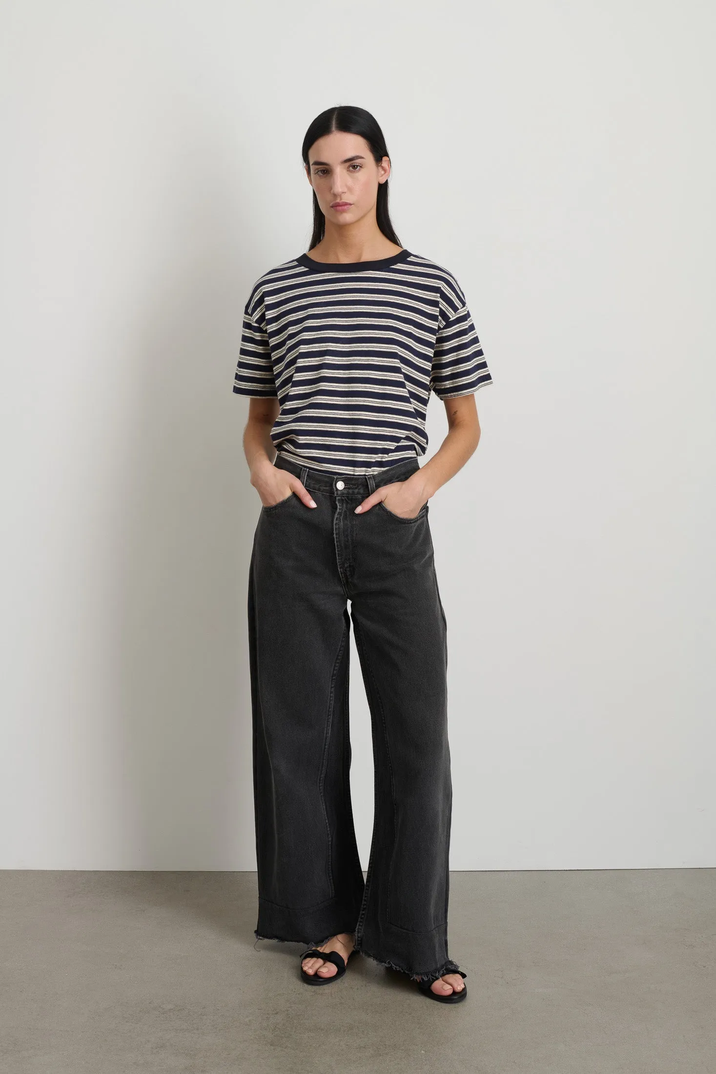 Reworked Vintage Culotte Vintage Black