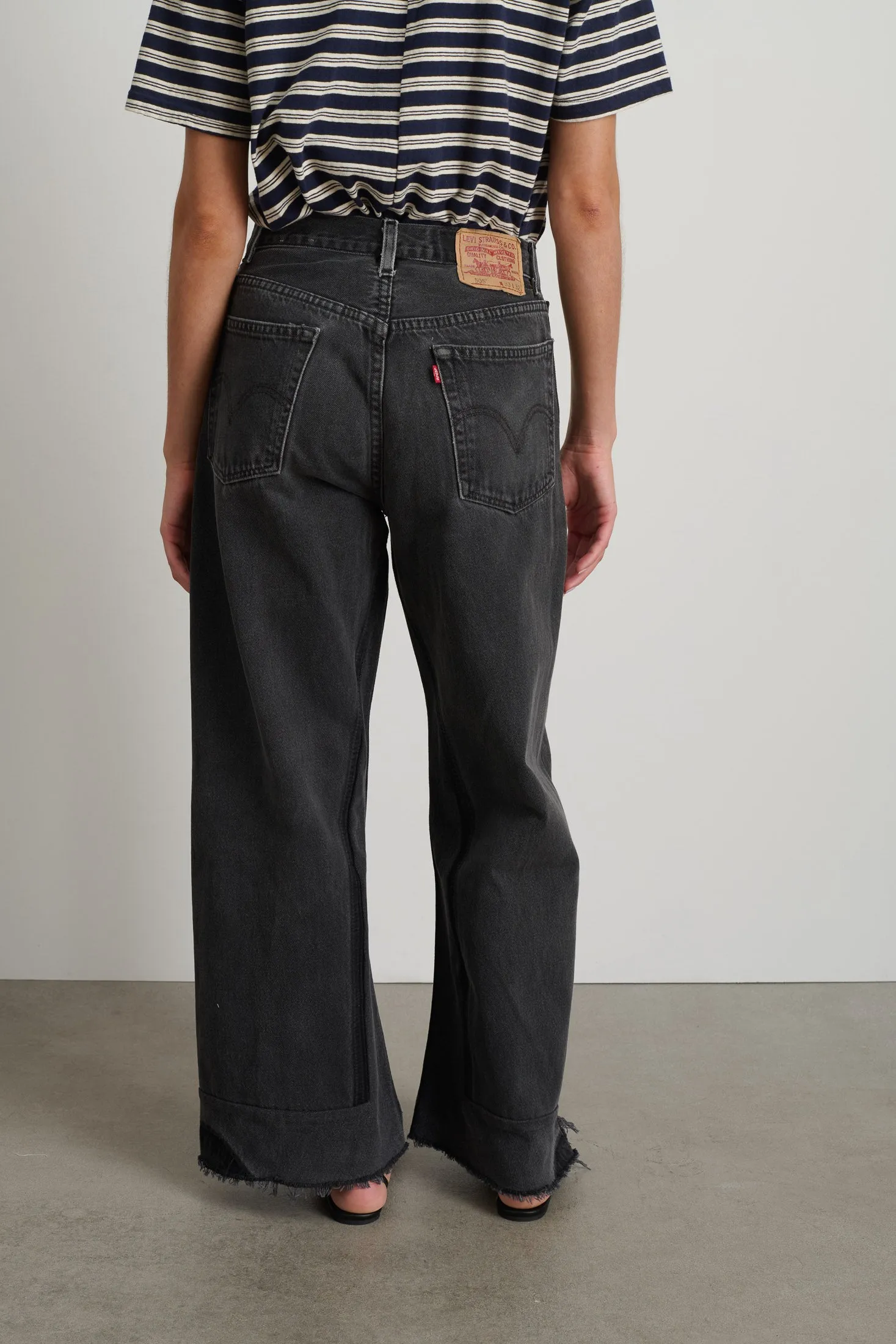 Reworked Vintage Culotte Vintage Black