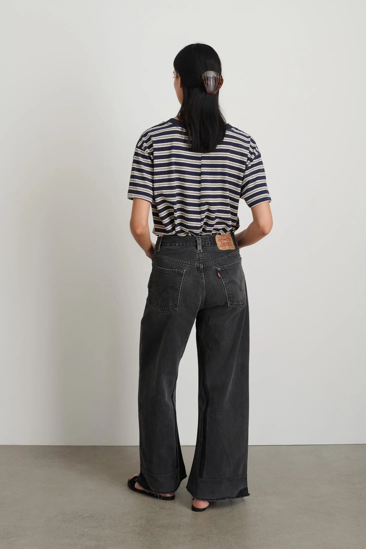 Reworked Vintage Culotte Vintage Black