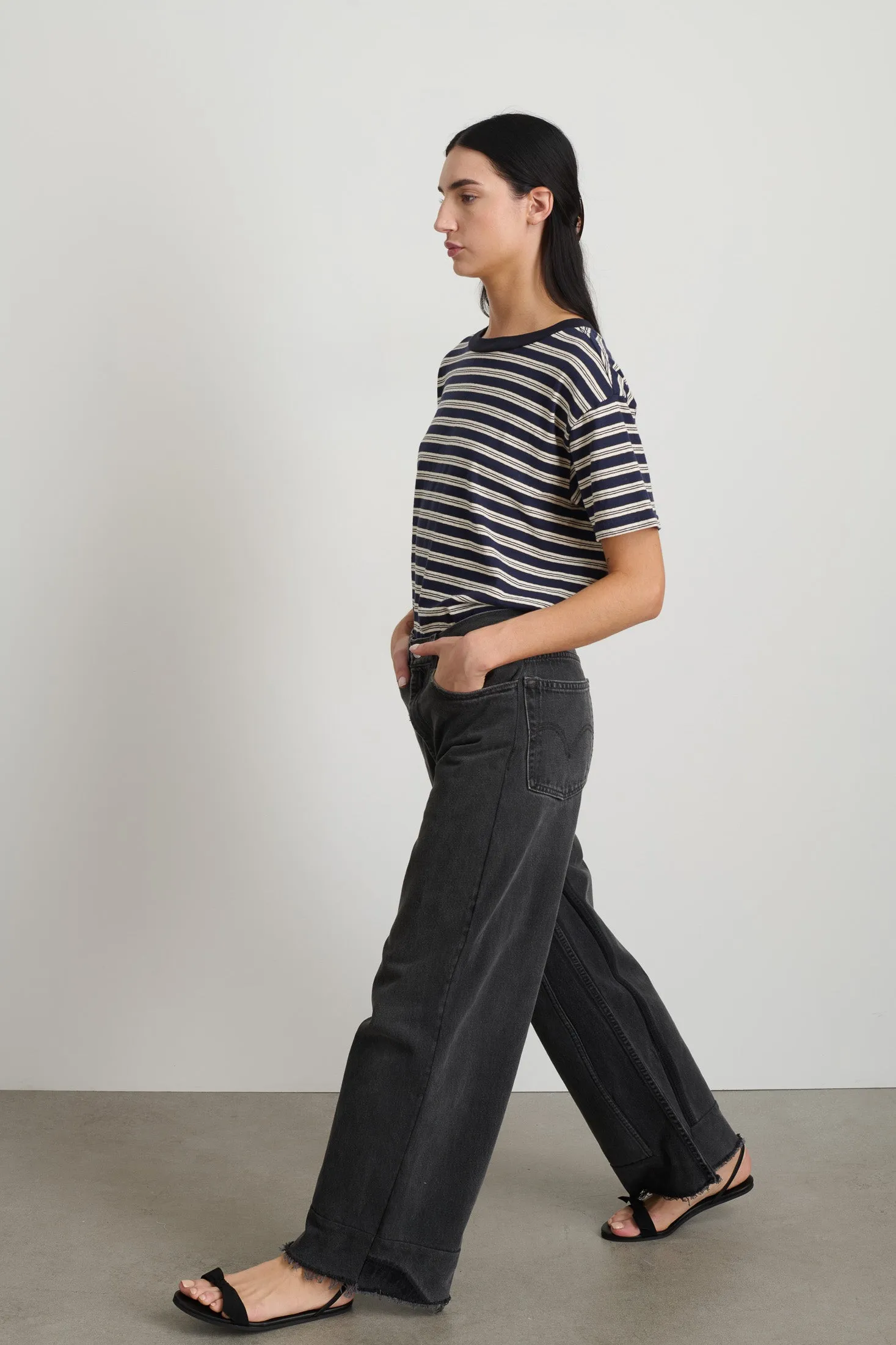 Reworked Vintage Culotte Vintage Black