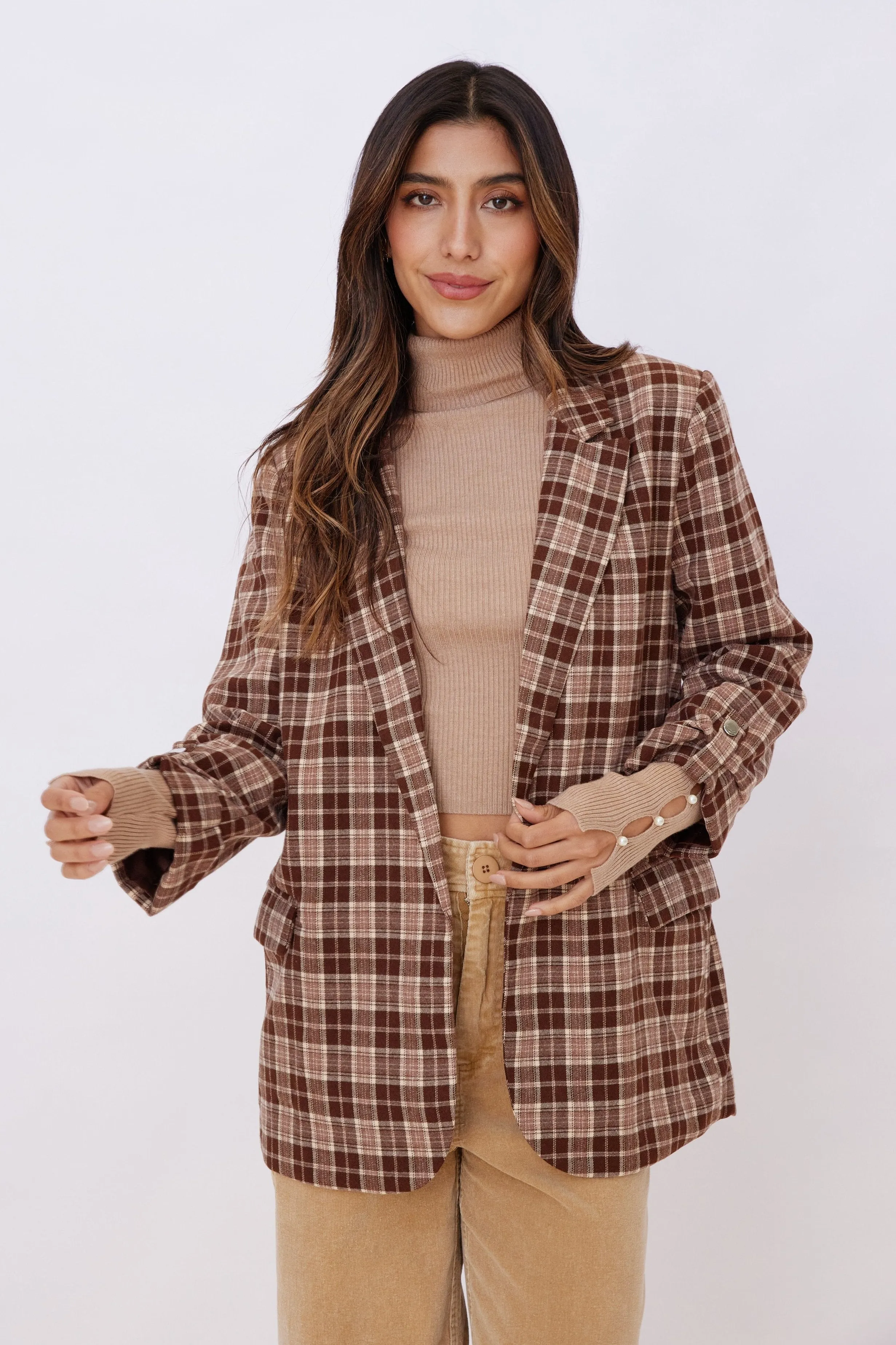 SALE - Lily Plaid Blazer