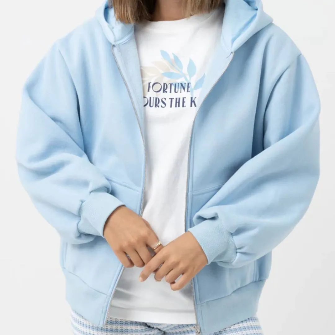Silver Strand Zip Up Sweater (Ocean)