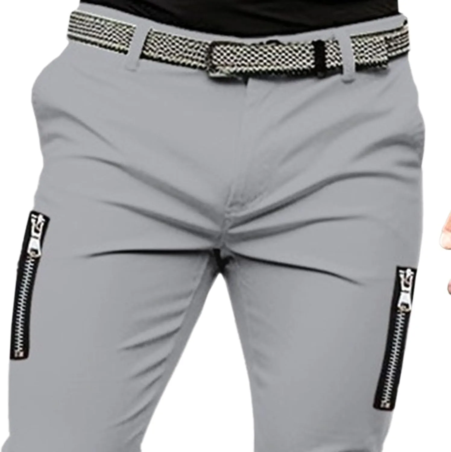 Tactical Cargo Pants for Men Slim Fit Outdoor Joggers Sweatpants with Multi-Pockets