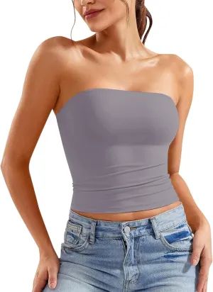 Women Y2K Strapless Backless Tube Tops Sexy Sleeveless Tank Top Fashion Clothes Spring Outfits 2025 Going Out